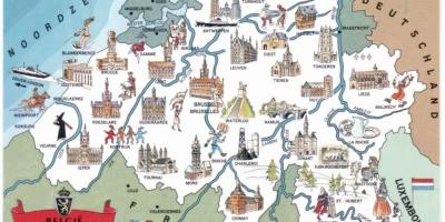 Bélgica atracções turísticas mapa