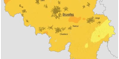 Mapa da Bélgica clima