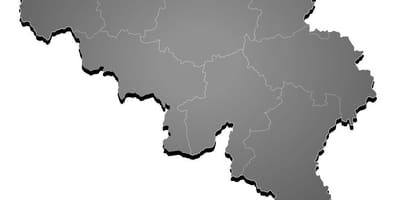 Mapa da Bélgica vetor