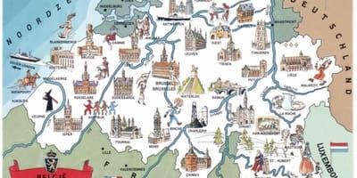 Bélgica atracções turísticas mapa